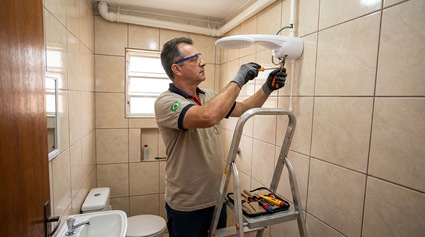 Instalação com pressurizador em Ribeirão Preto-SP